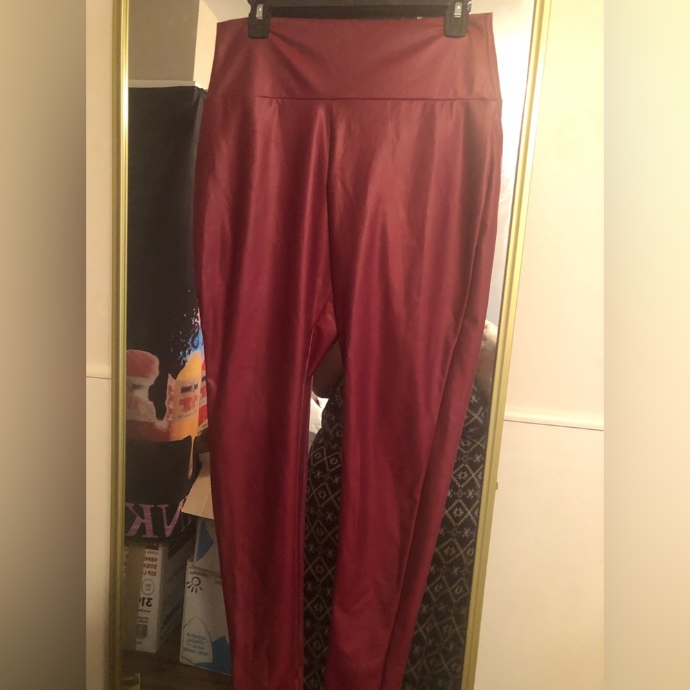 Brand new faux leather leggings